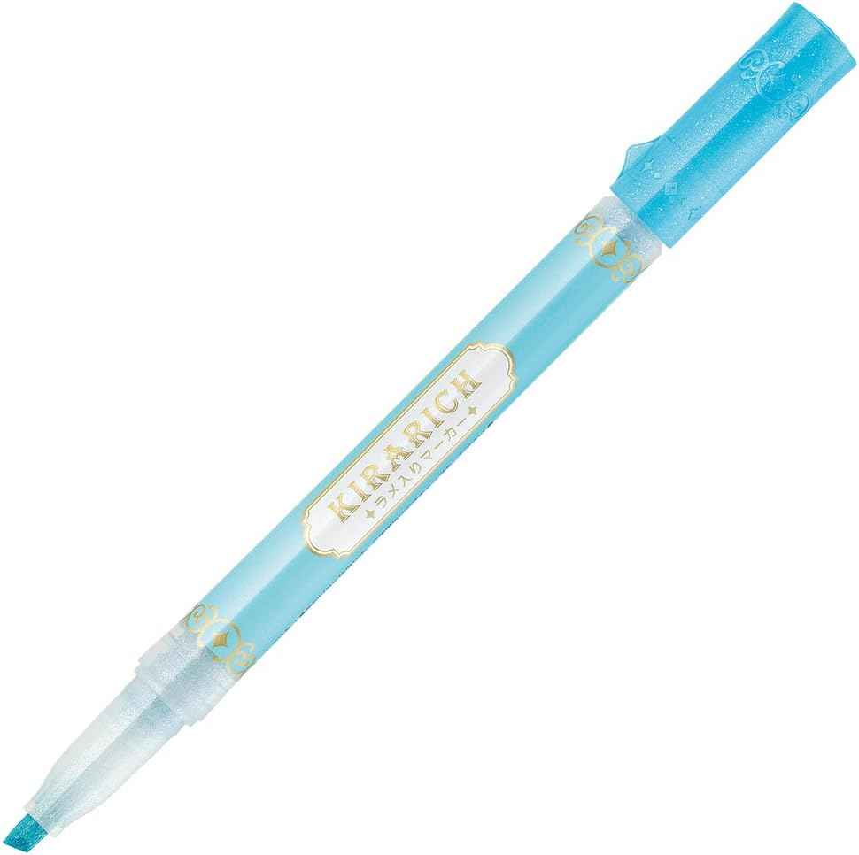 Zebra Glitter Highlighter, Kirarich, 5 Color Set