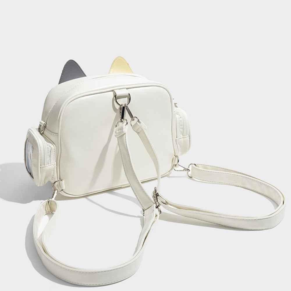 aizhe kids backpack white cat Kawaii Cat Ita Bag Backpack