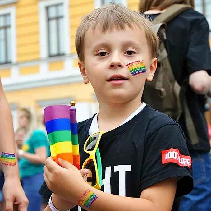 6Pcs Pride Rainbow Face Body Paint Kit Crayon