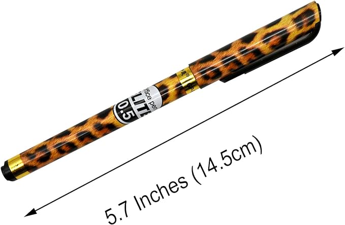 12PCS Leopard Print Gel Pens