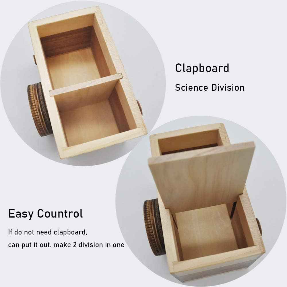 Zakka Camera Wooden Pencil Holder Desktop Organizer