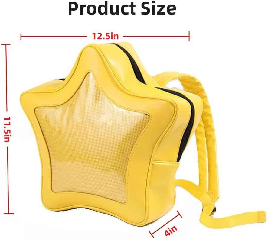 3139 Star Shape Ita Bag - Crossbody Backpack Purse, PU Leather Cute 614YCxypZgL._AC_SY200_QL15_.jpg main image 2
