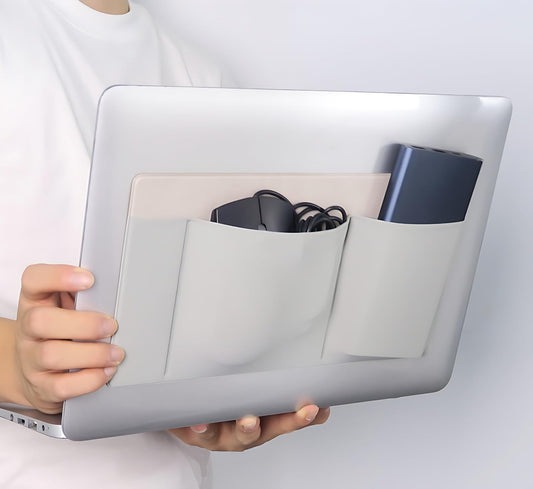 Organizador de 3 Bolsos, Suporte para Rato para Portátil Adesivo