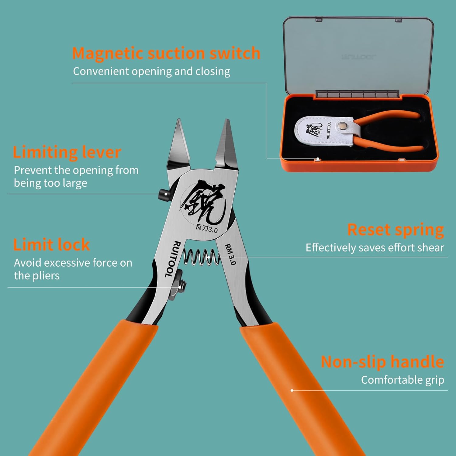 RUITOOL Model Nipper Tool 4.7 Inch Sprue Cutter for Plastic Model - TTpen