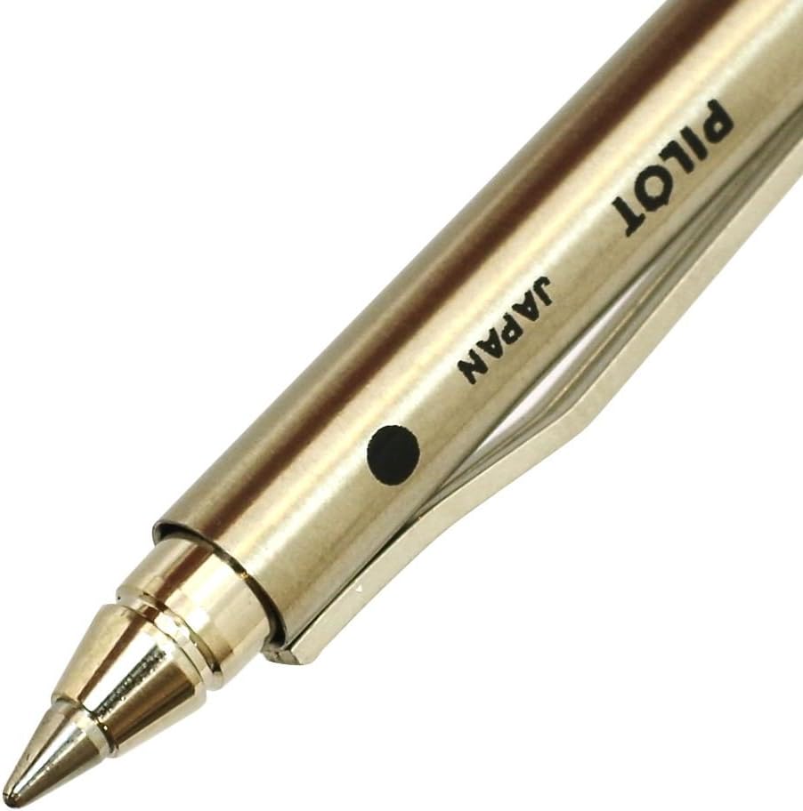 Pilot Birdy Stainless Steel Multi-Function Pen | 0.7mm Ballpoint + 0.5mm Pencil | 111mm | Japan