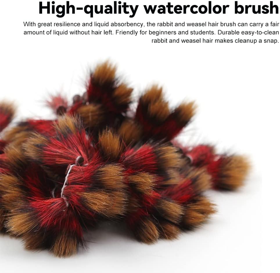 Xiu Yi Hong Watercolor Brushes,Mop Round Paintbrush - TTpen