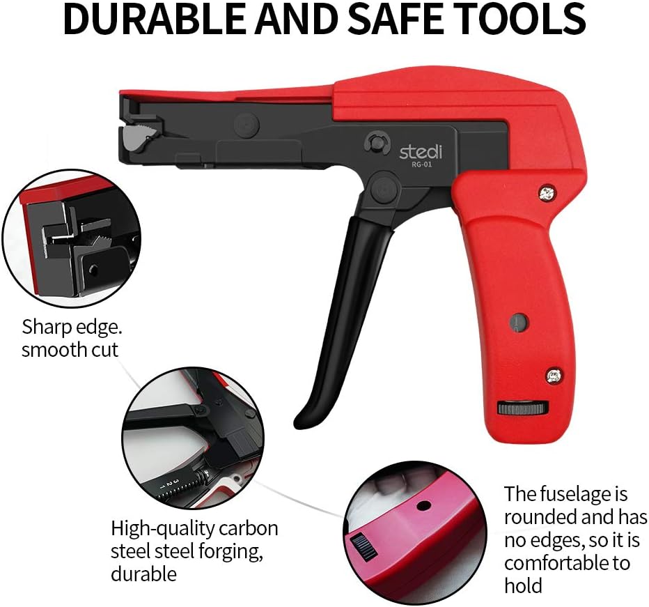 Stedi Cable Tie Gun for Cut Plastic Nylon Ties 6.3 Inches - TTpen