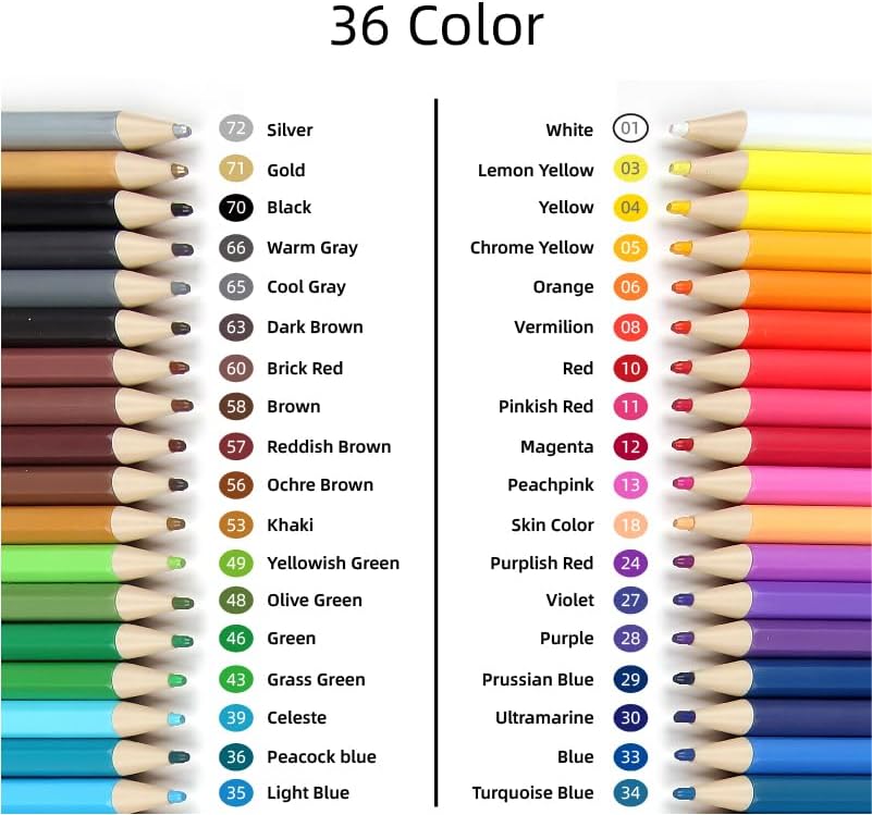 36 Colored Mechanical Pencil 2.6mm