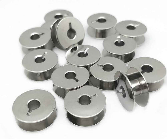 50pcs"L" Metal Bobbins for Sewing Machine Alphasew Bernina Brother