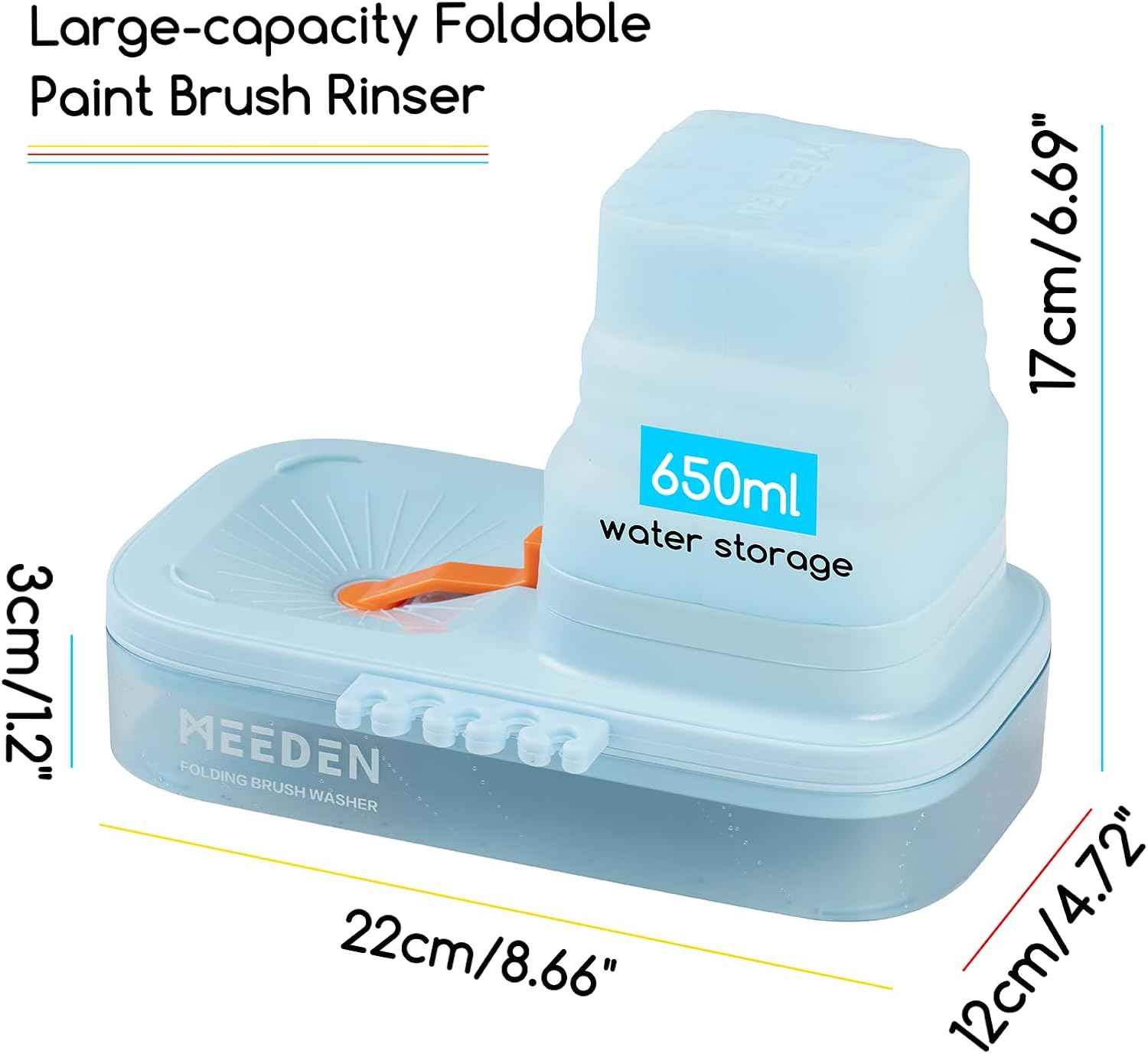 MEEDEN Portable Paint Brush Cleaner Rinser