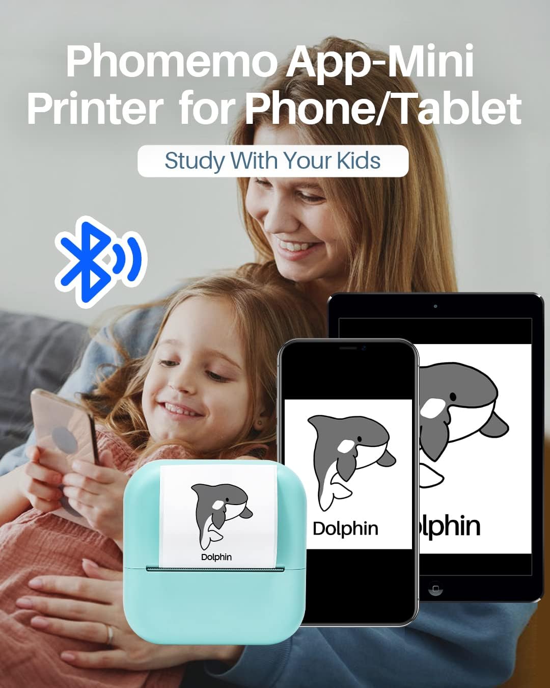 Phomemo M02X Mini Sticker Printer for Study,DIY Scrapbook,Photo