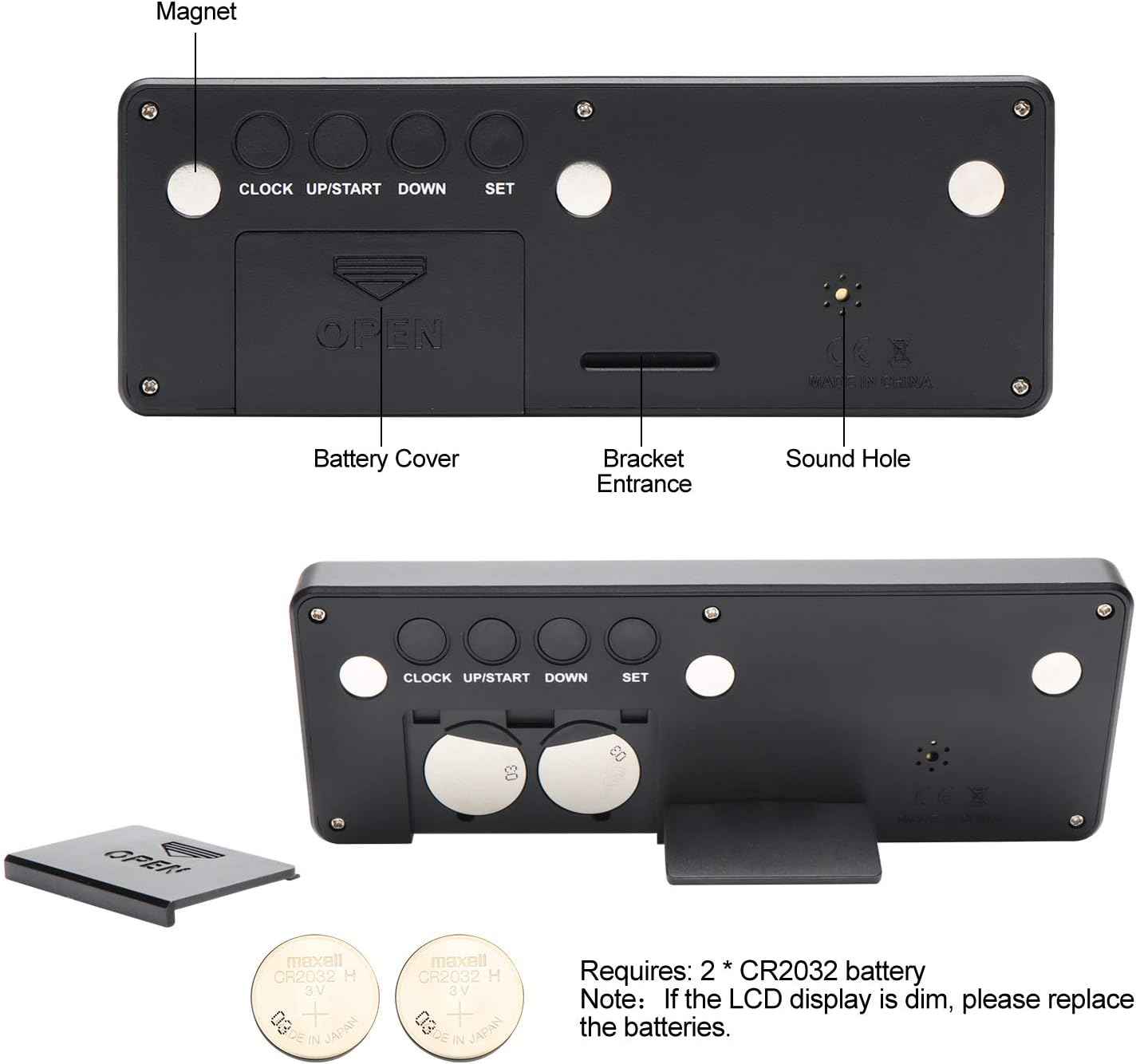 PURSUN PS-220 Digital Countdown Days Timer Clock