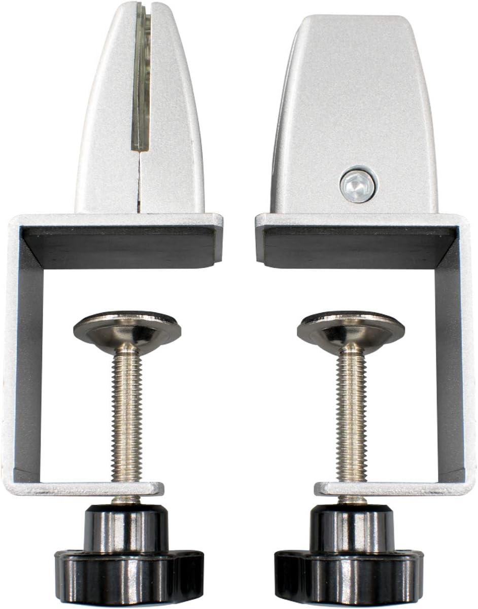 2PCS Sneeze Guard Support Clamp Partition Aluminum Adjustable