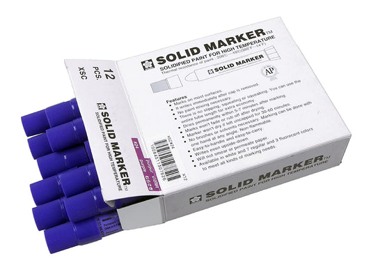 SAKURA Solid Marker,Permanent Marker Paint Pens,12 Pack,Purple