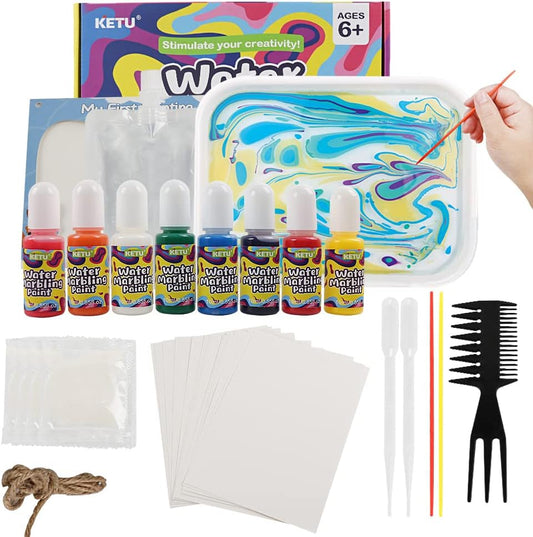 Water Marbling Paint Kit for Kids Art Paint Set-8 Color