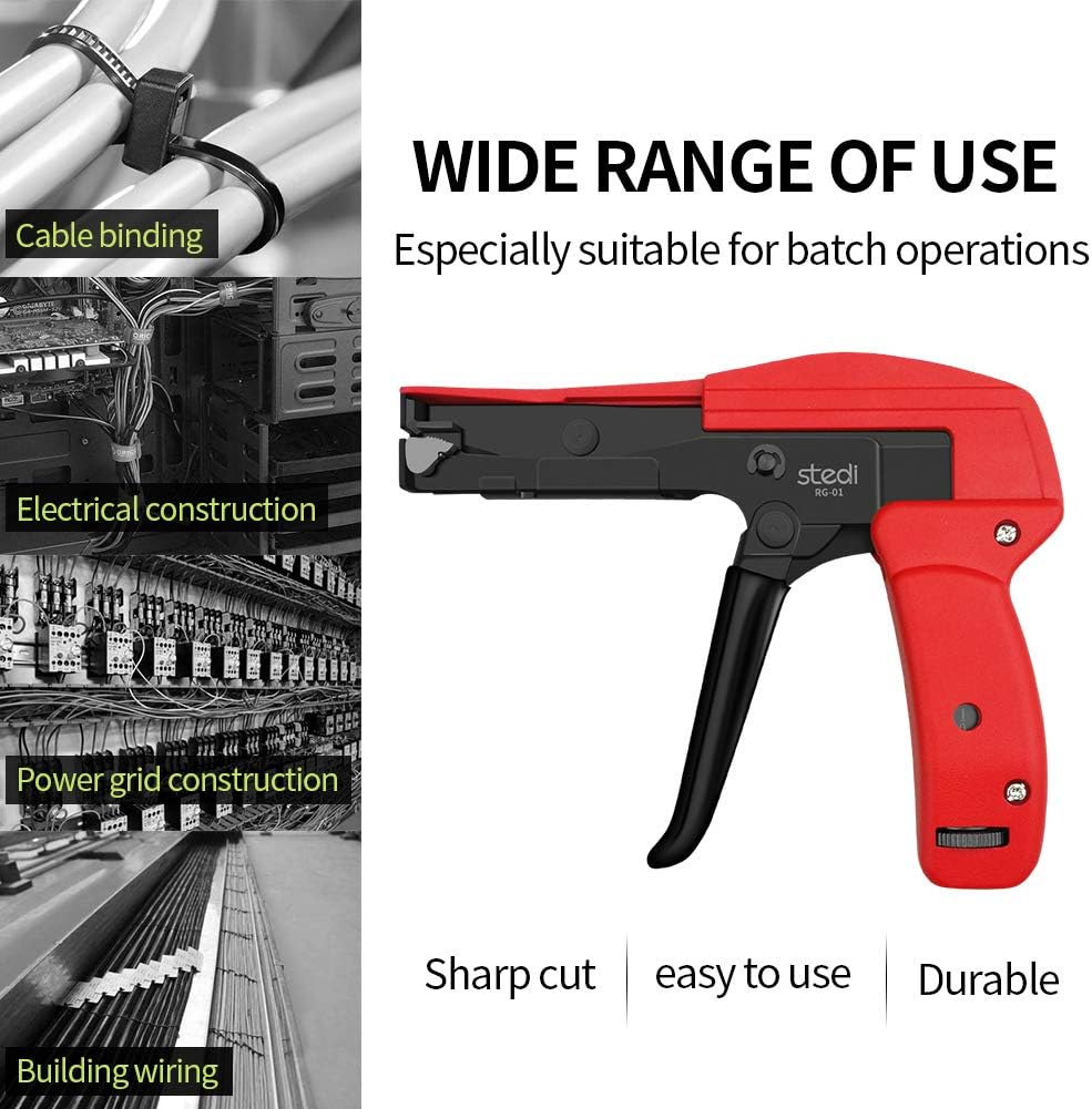 Stedi Cable Tie Gun for Cut Plastic Nylon Ties 6.3 Inches - TTpen