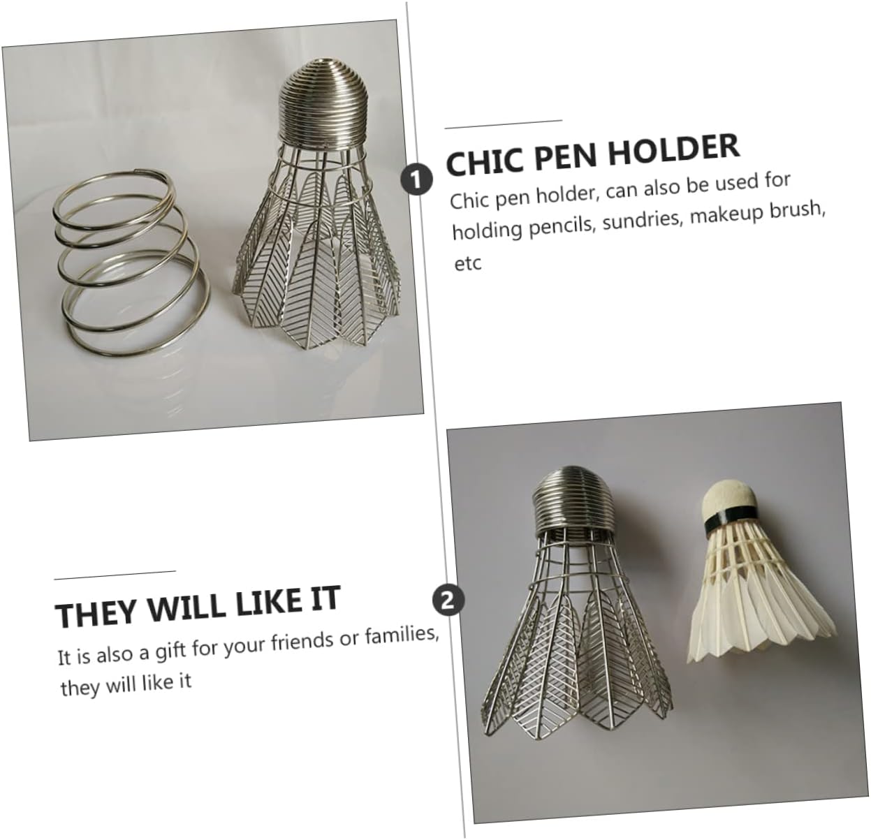 Badminton Pen Holder Stainless Steel