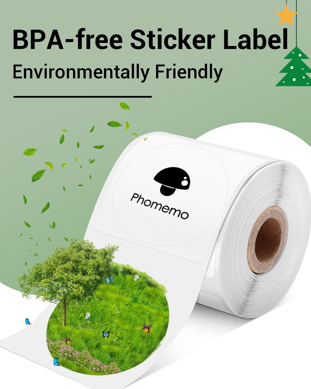 Phomemo M110/M120/M200/M220 Thermal Paper 50x50mm Labels White
