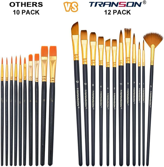 Transon Art Painting Brush Assorted Set of 12