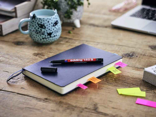 edding 140 S Permanente Marker Pen Black/Red/Blue Ink 10 Pack