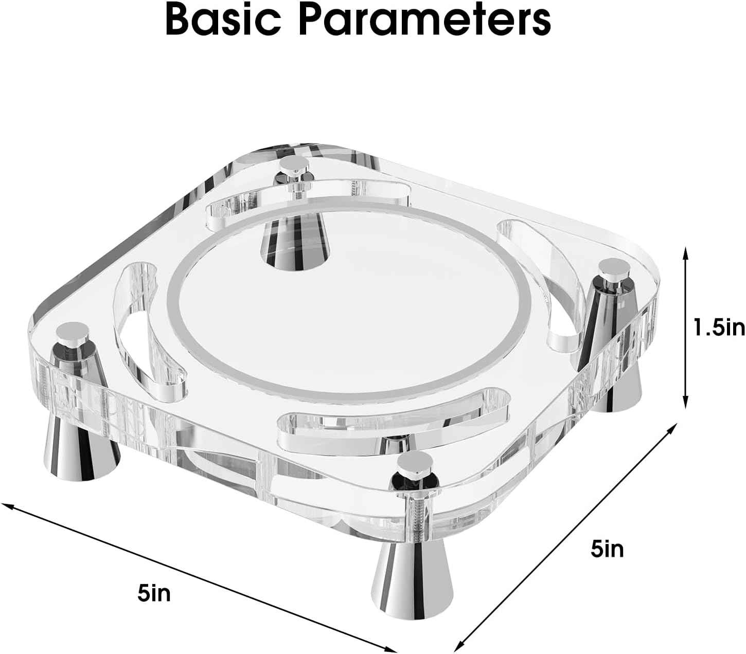 Base In Legno Massello Per Mac Mini M4/M4 Pro – Supporto Antiscivolo Con Raffreddamento E Pulsante On/Off