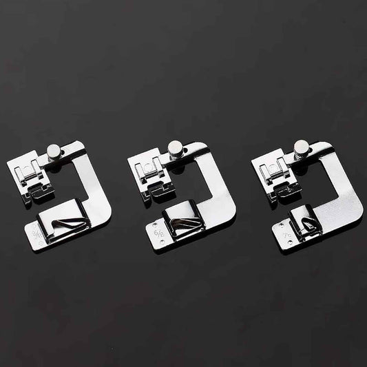 3 Sizes Wide Rolled Hem Pressure Foot Sewing Machine Presser Foot