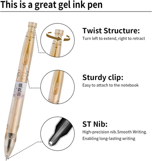 LOPET 4 kom Bočica Twist Gel Olovke Miris Crnog Čaja