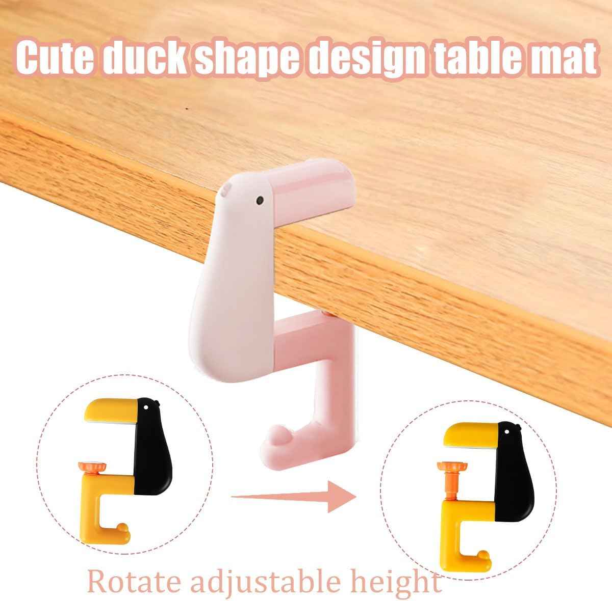 Duck Hooks for Table Under Desk Holder Hanger 3 Pack
