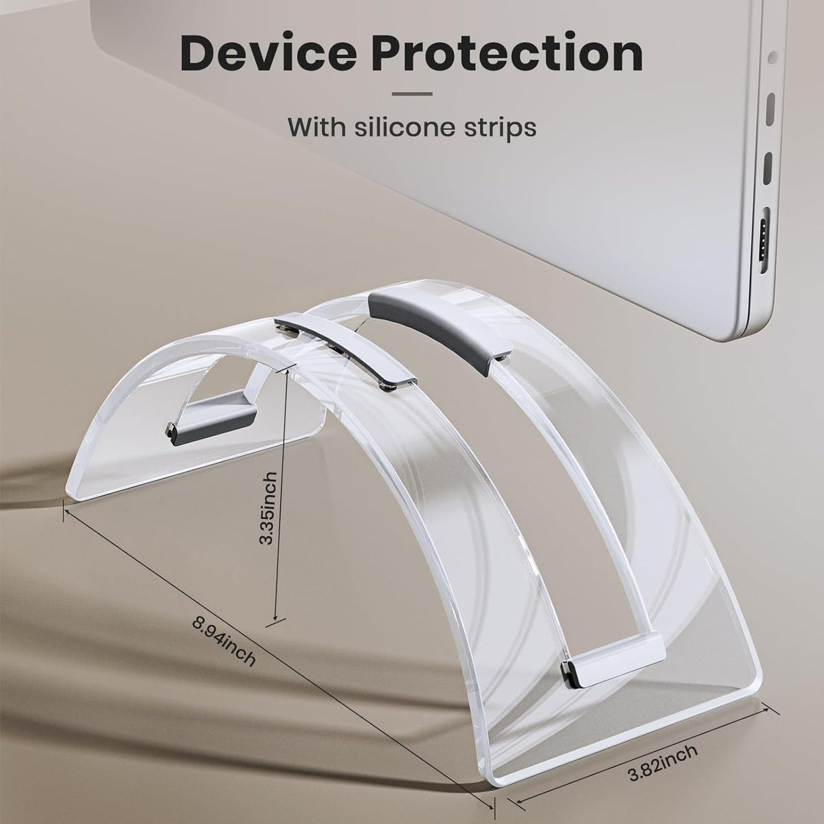 Labtop Acrylic Rack Lab Acrylic Vertical Laptop Stand for Desk