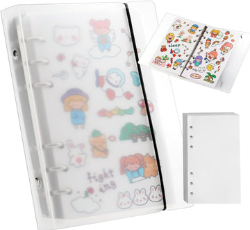 Reusable Sticker Book 80 Sheets Sticker Collecting Album Plus Size A5