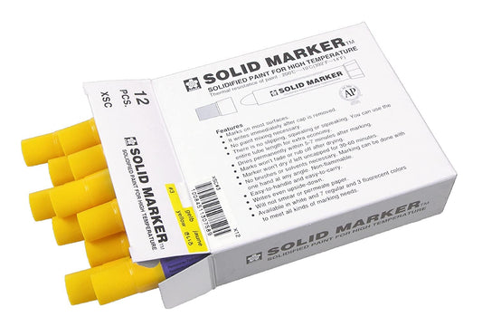 SAKURA Solid Marker,Permanent Marker Paint Pens,12 Pack,Yellow