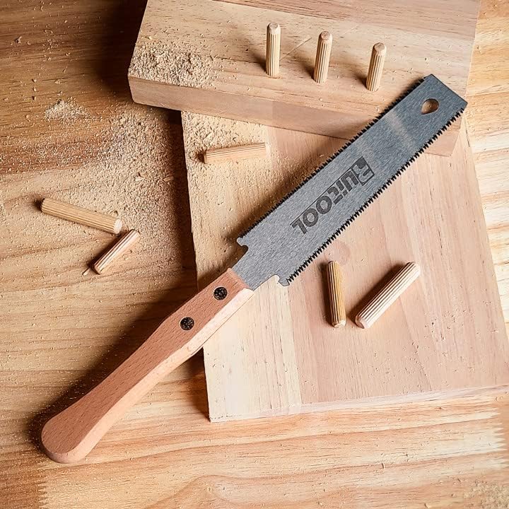 Rui◎ RUITOOL Japanese Hand Saw 6 Inch Double Edge Sided for Woodworking