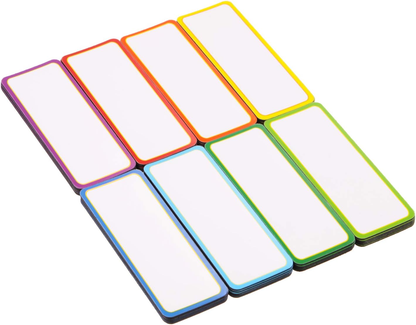 40 Pack Magnetic Dry Erase Labels Name Plate Tags Stickers 10x5cm