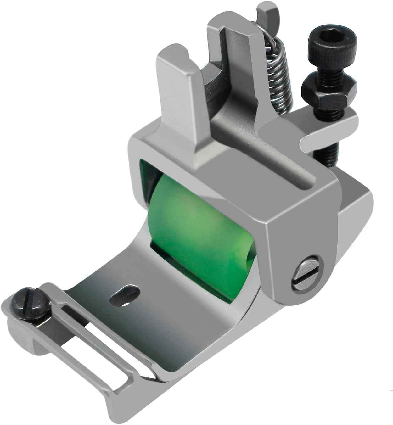 X6 rolled hem feet with green roller insert, side springs, and mounting screws