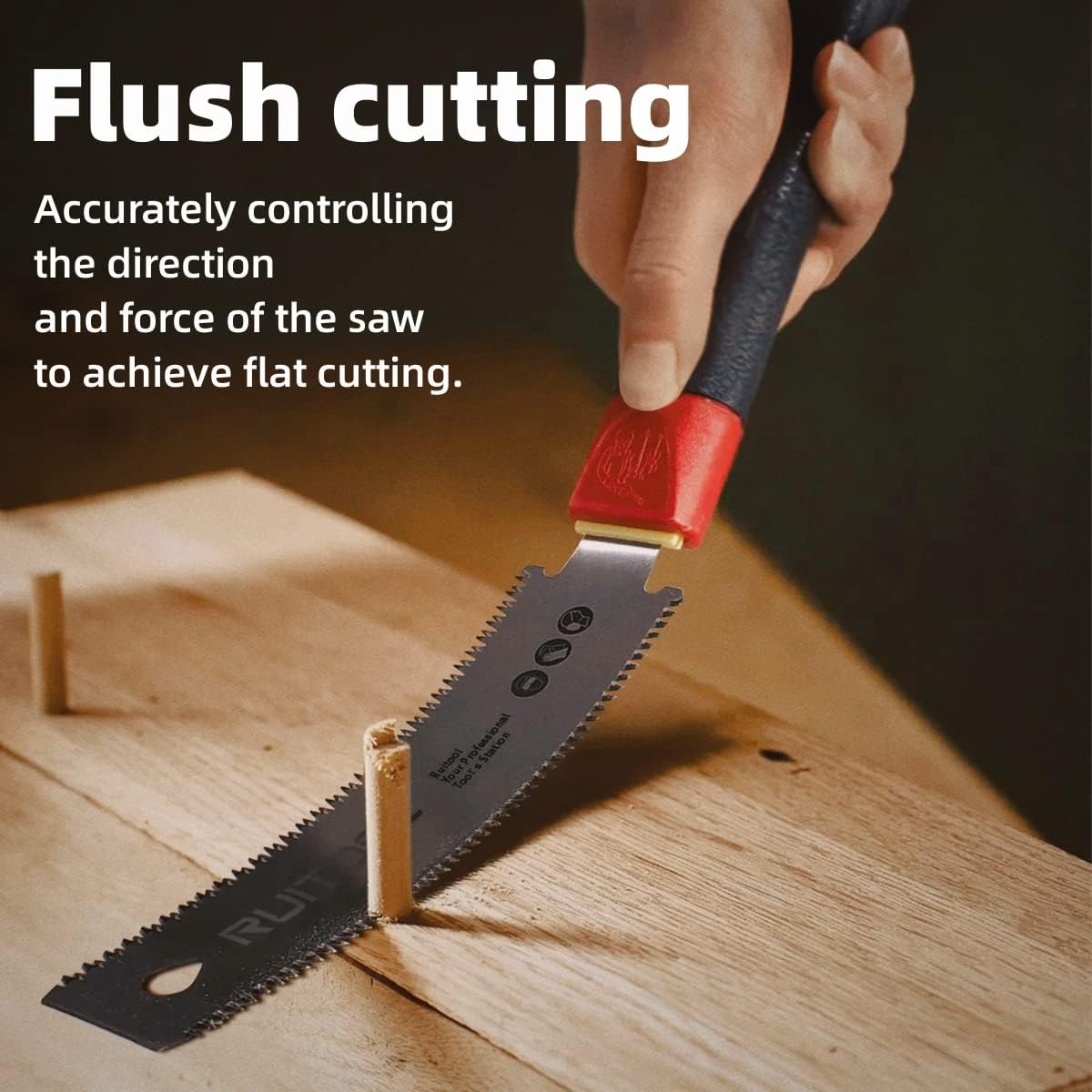 rui RUITOOL Japanese Hand Saw 6 Inch Double Edge Pull Saw