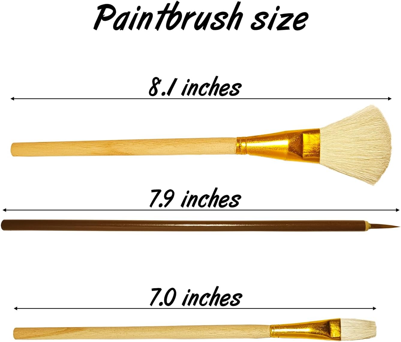 7pcs Pottery Glaze Painting Brushes