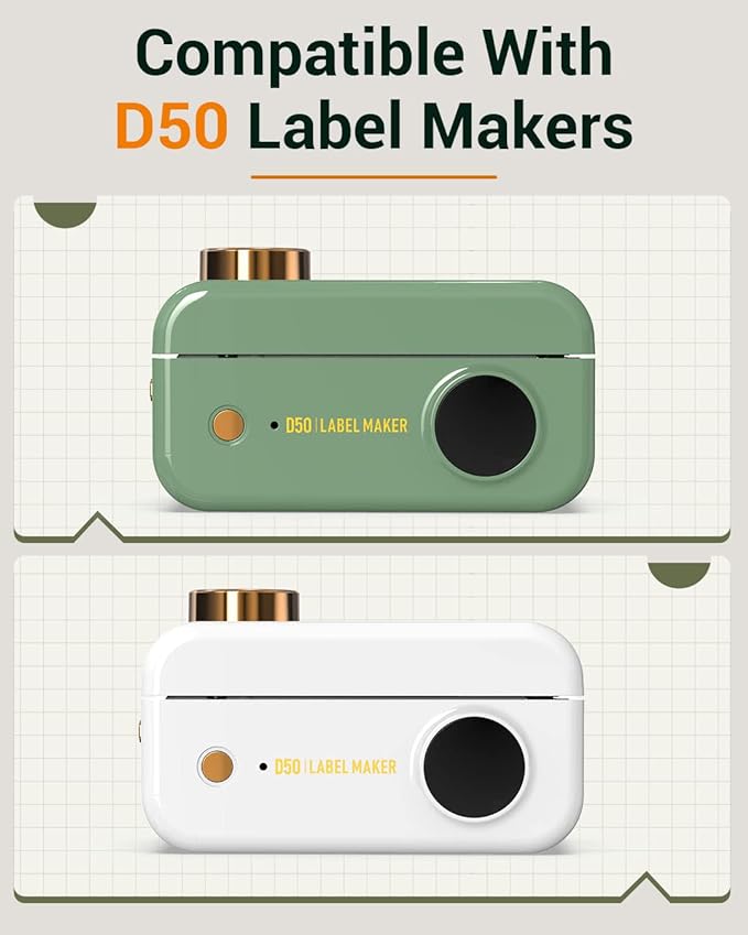 Phomemo D50 White Adhesive Thermal Label,20mm X 50mm