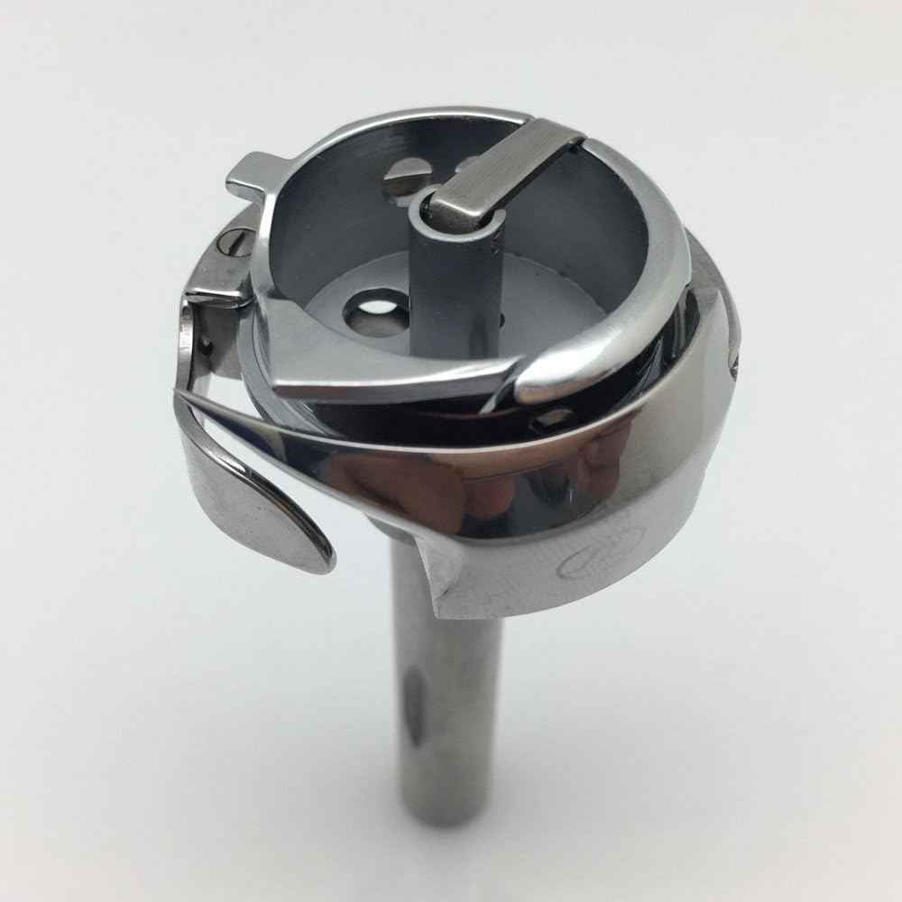 Metal hook assembly with black inner ring and lever, visible shaft