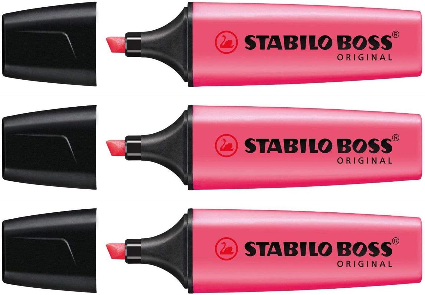 STABILO BOSS ORIGINAL 70 Refillable Highlighter 2-5 mm [3 Pieces]