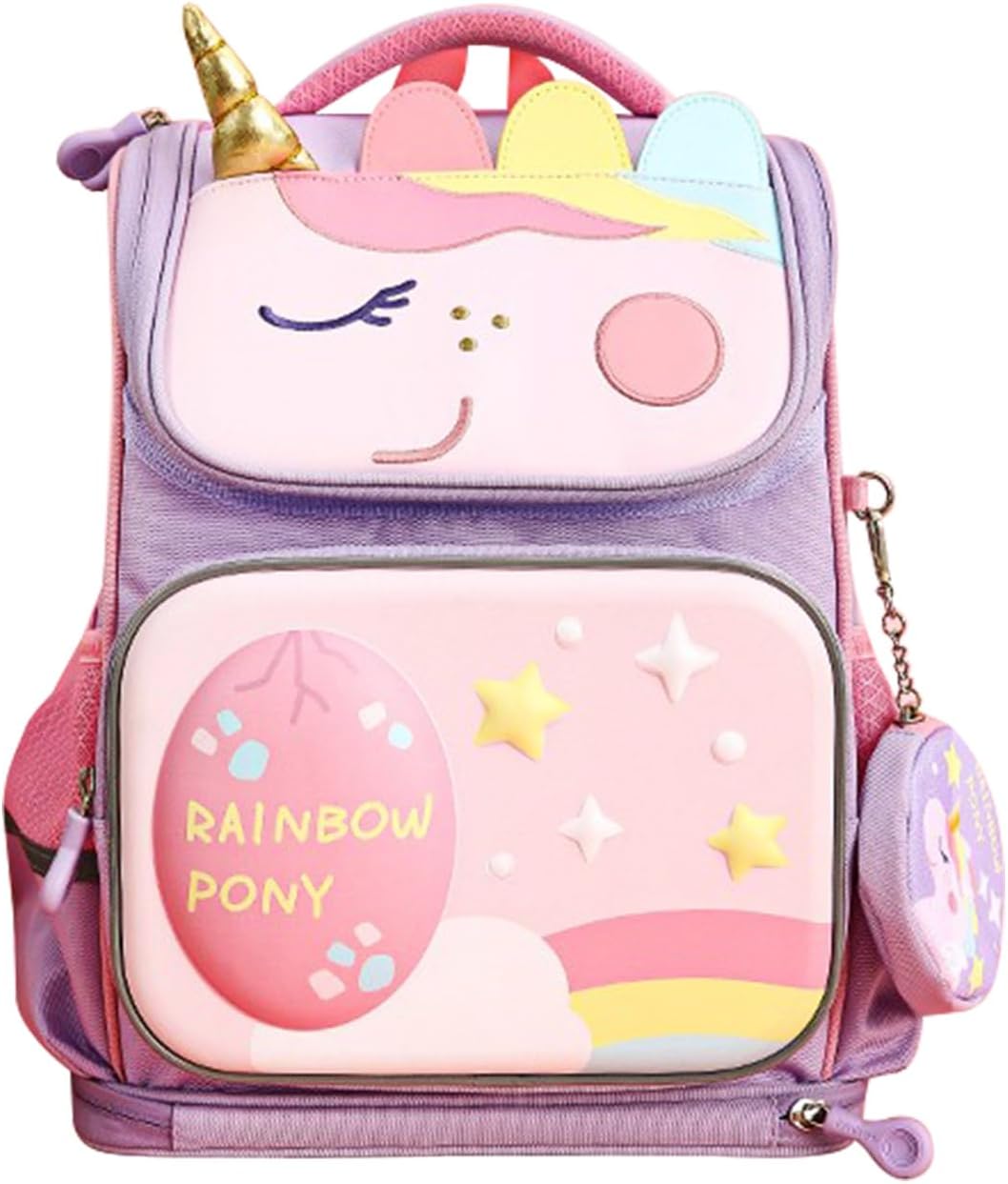 M&G Kids Large Capacity Pink Unicorn Backpack Girls School Bag