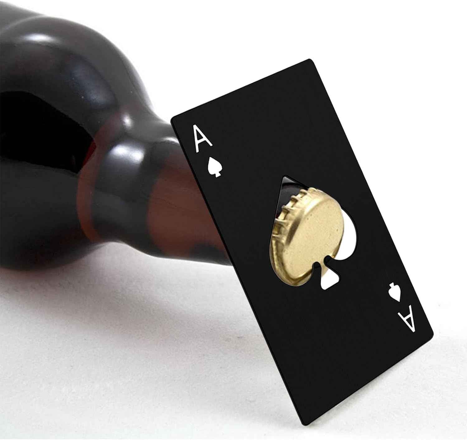 Portable Stainless Steel Bottle Opener Credit Card Size 4 Pack