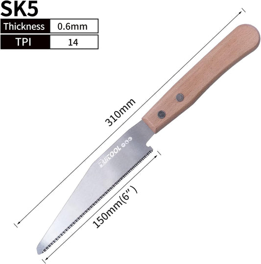 RUITOOL Japanese Hand Saw 6 Inch Pull Saw for Woodworking - TTpen