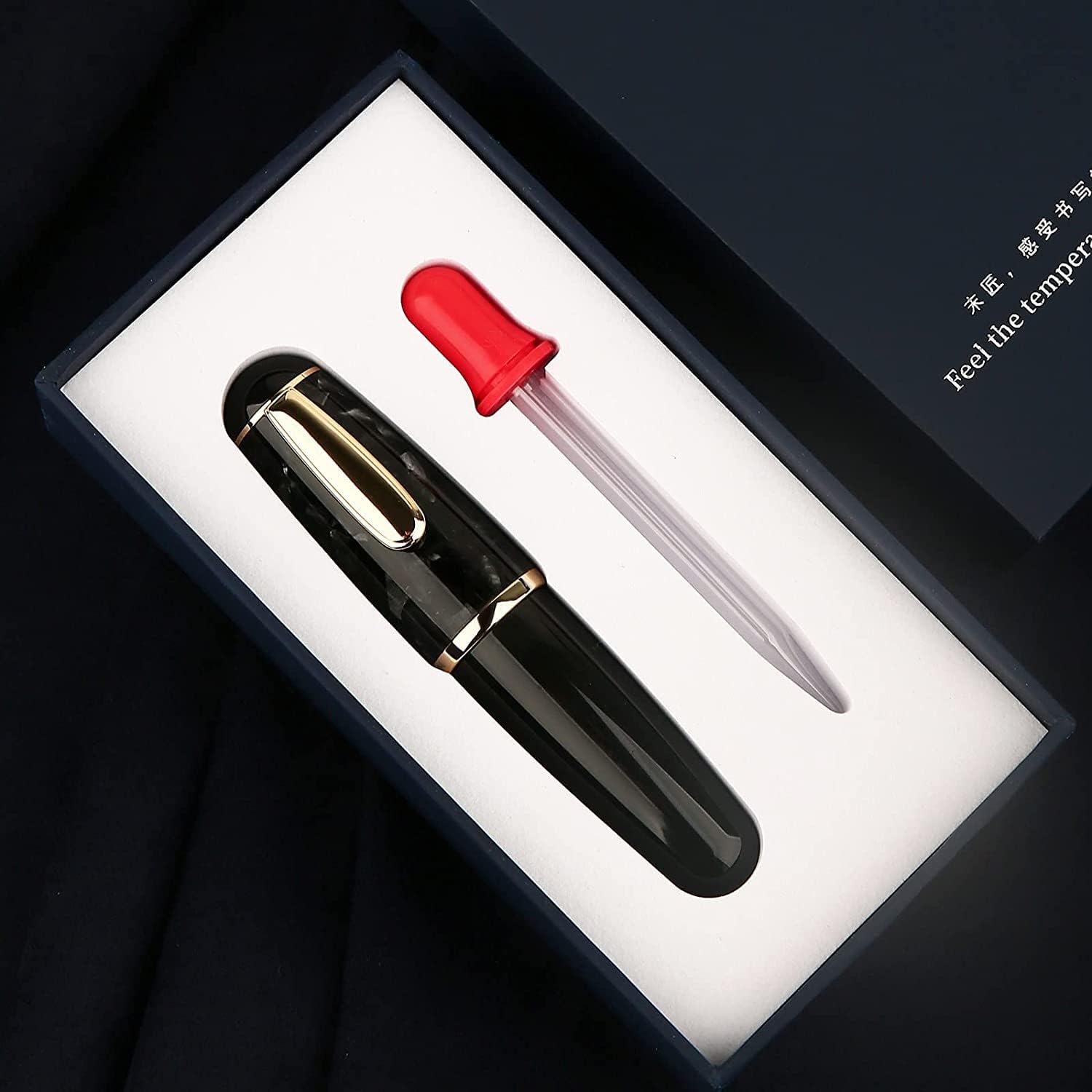 Majohn Q1 Mini Fountain Pen Short Resin Pocket Pen Large Capacity