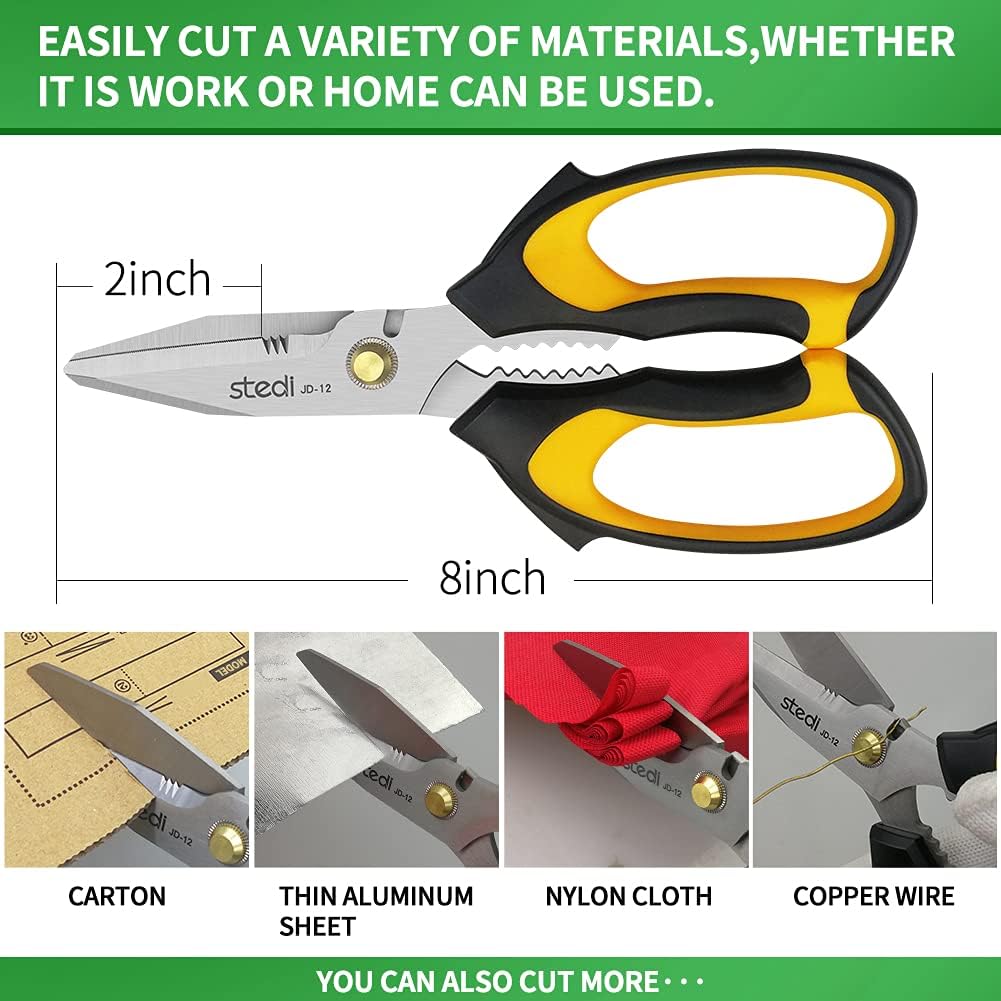 Stedi 8-inch Scissor Heavy Duty Stainless Steel Blade - TTpen