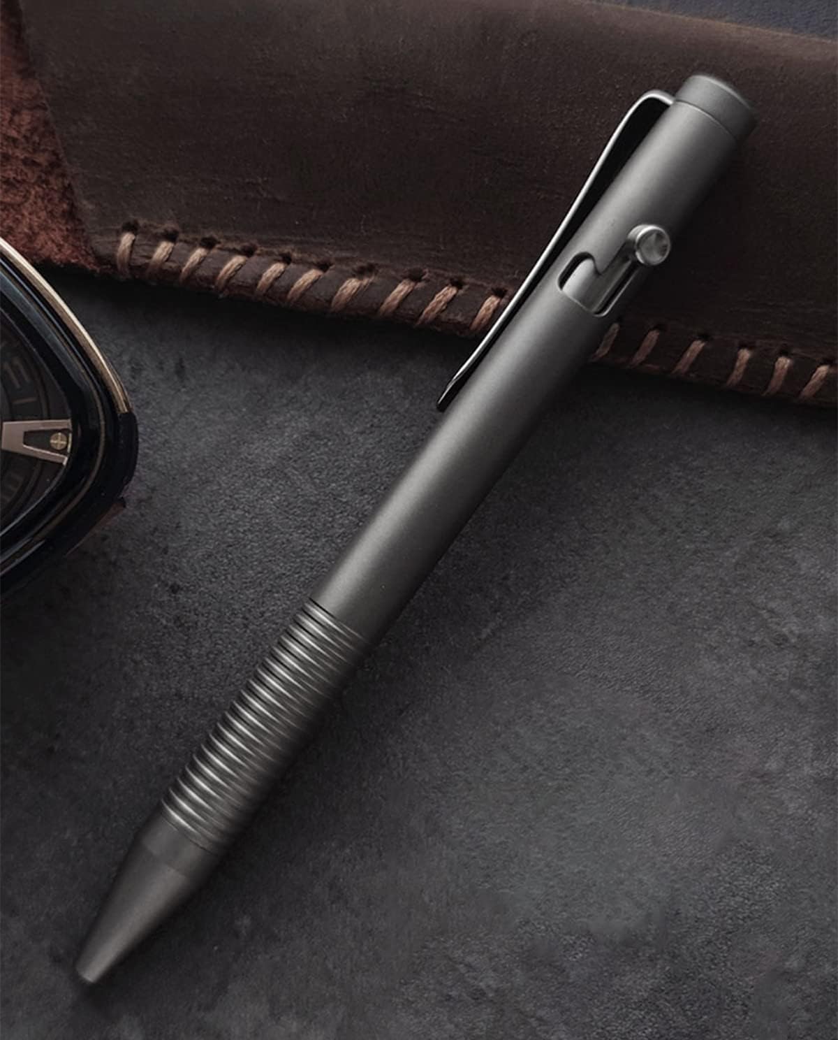 Ballpoint Pen Edc Bolt Action Pen Titanium Alloy Bolt Action Pen