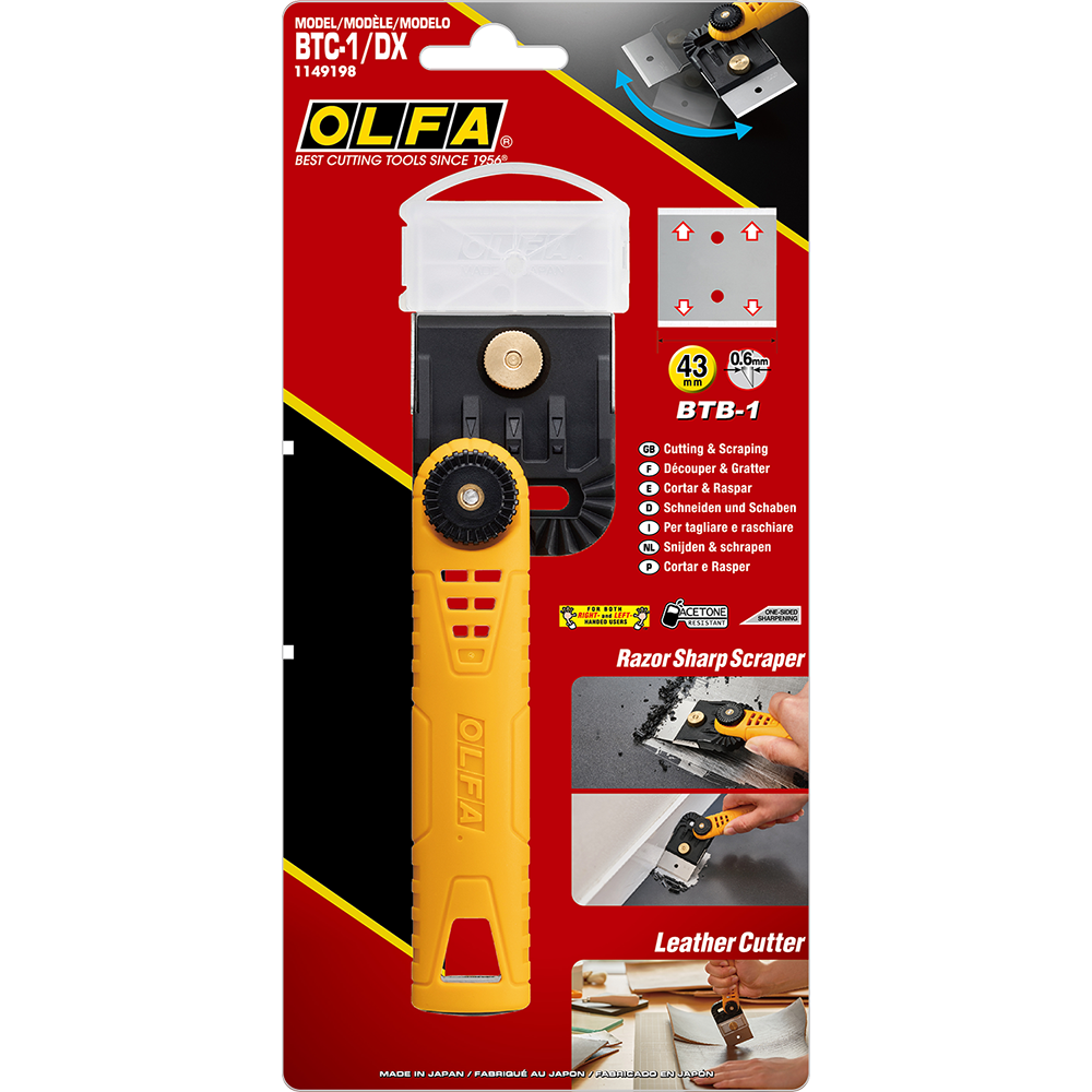 Adjustable Depth Scraper OLFA BTC-1/DX Multi-Purpose Scraper with Adjustable Head