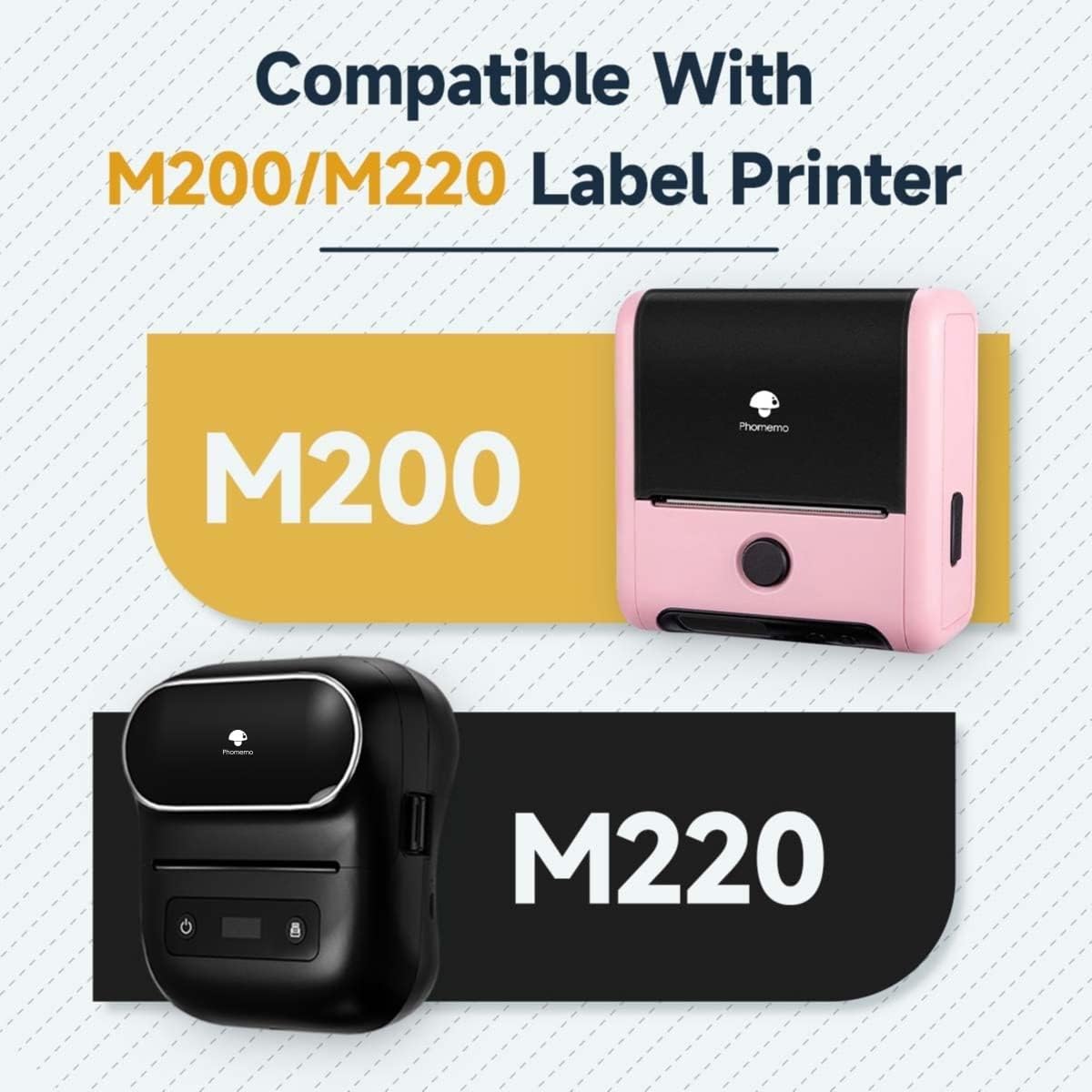 Phomemo M200/M110S Clear Adhesive Thermal Label,40mm X 30mm