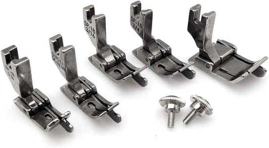 5 Size Industrial Sewing Machine Hinged Presser Foot with Right Guide