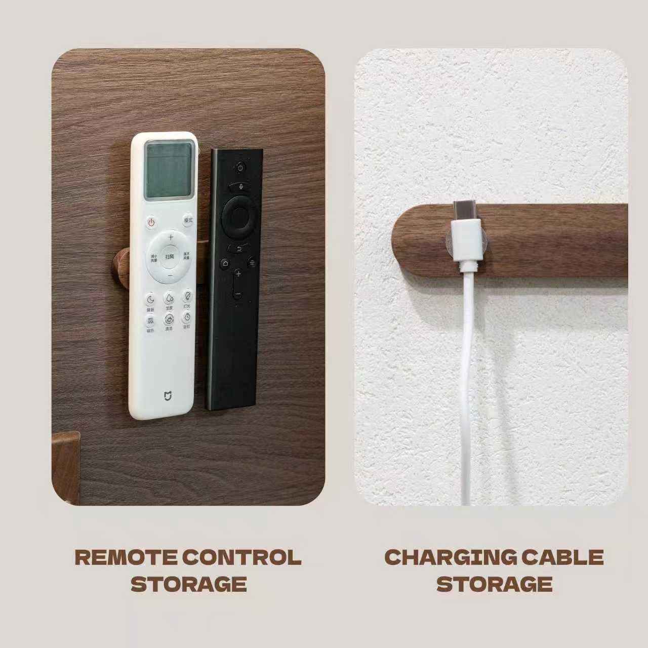 2-Pack Adhesive Magnetic Key Holder Wall Hook