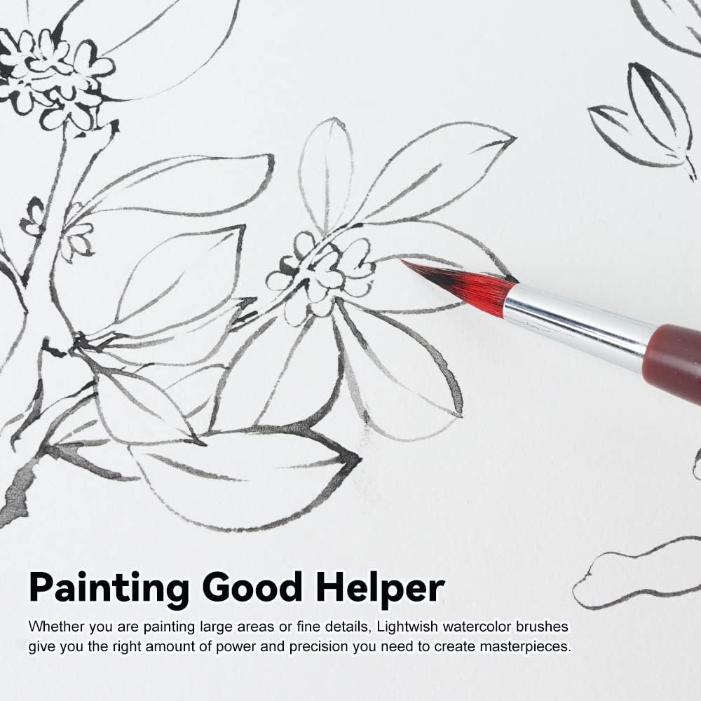 Xiu Yi Hong Watercolor Brushes,Mop Round Paintbrush